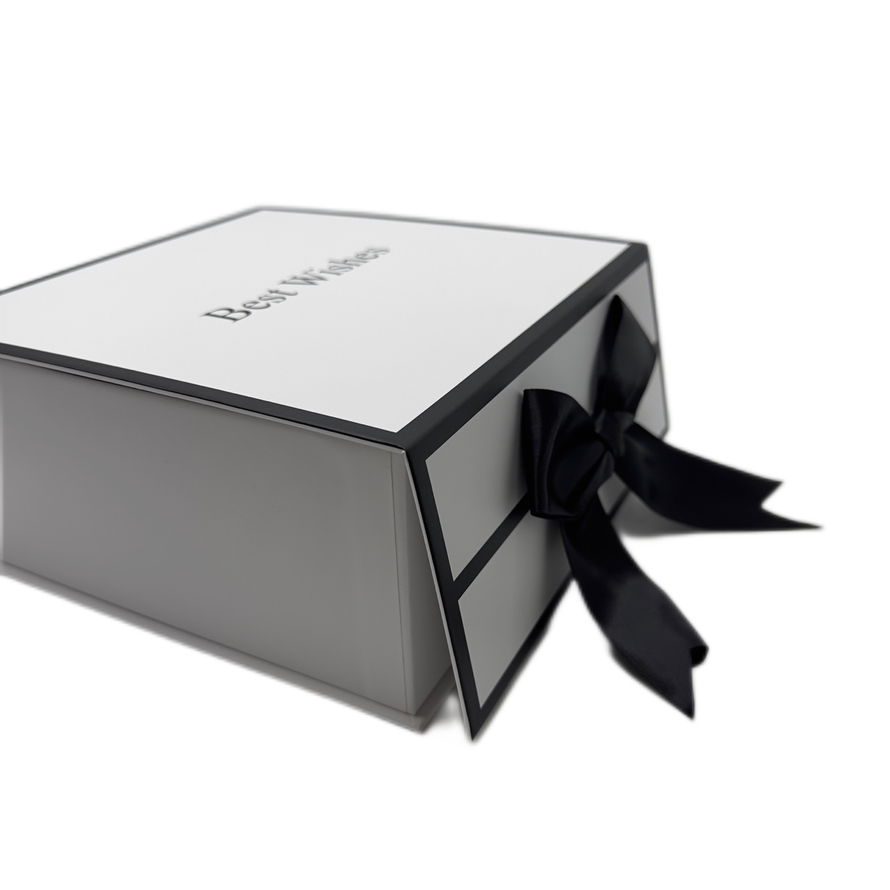 Elegant White Custom Design Rigid Cardboard Packaging Magnetic Gift Box ...